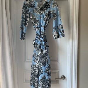 ZARA blue Midi Dress